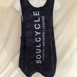 Soul cycle blue muscle shirt